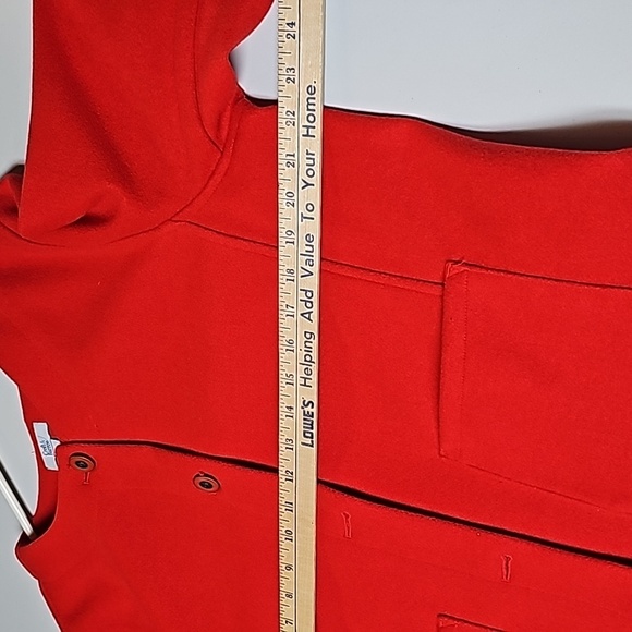 Croft & Barrow Ladies Jacket Sz L Red Button Up - Picture 9 of 11